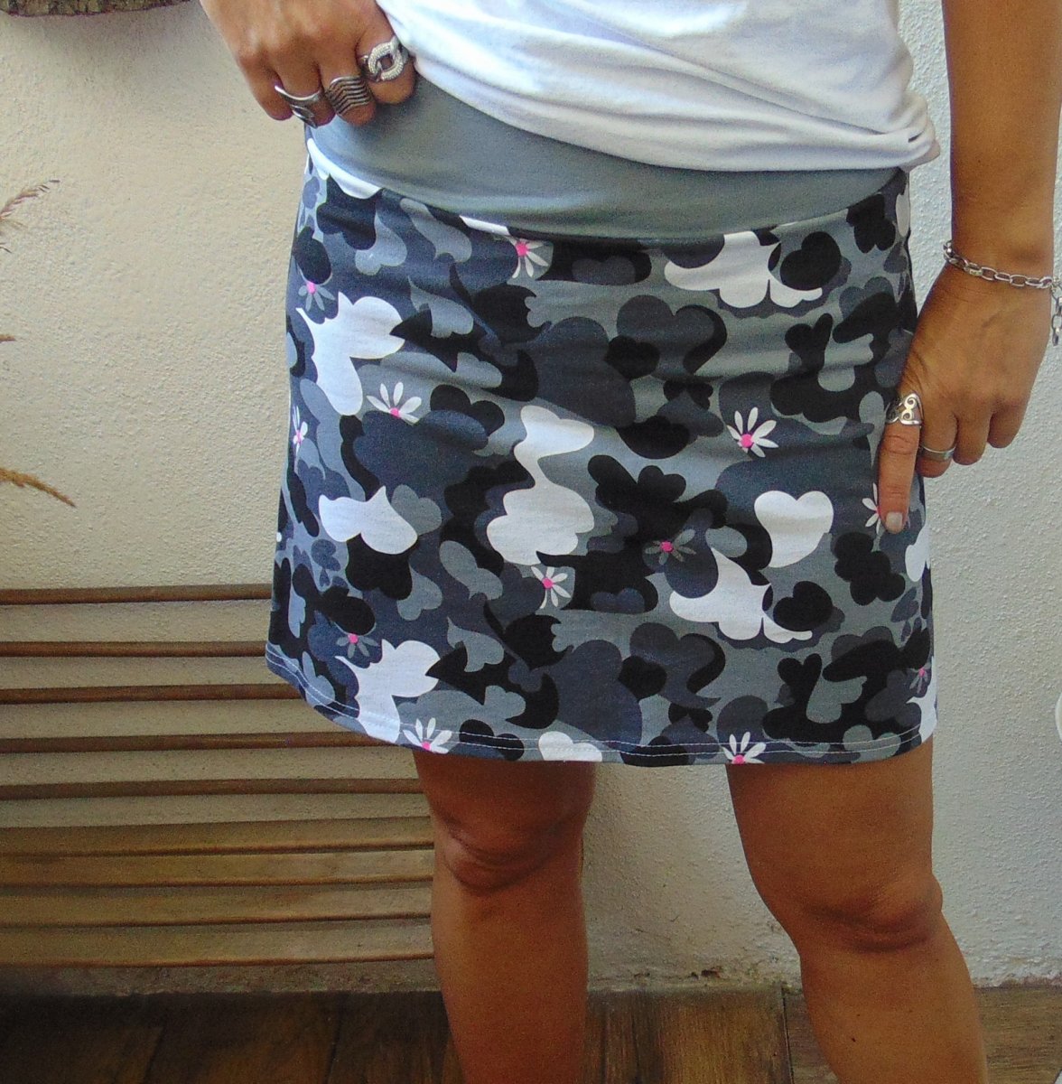 Sukně maskáč a srdce S - XXL