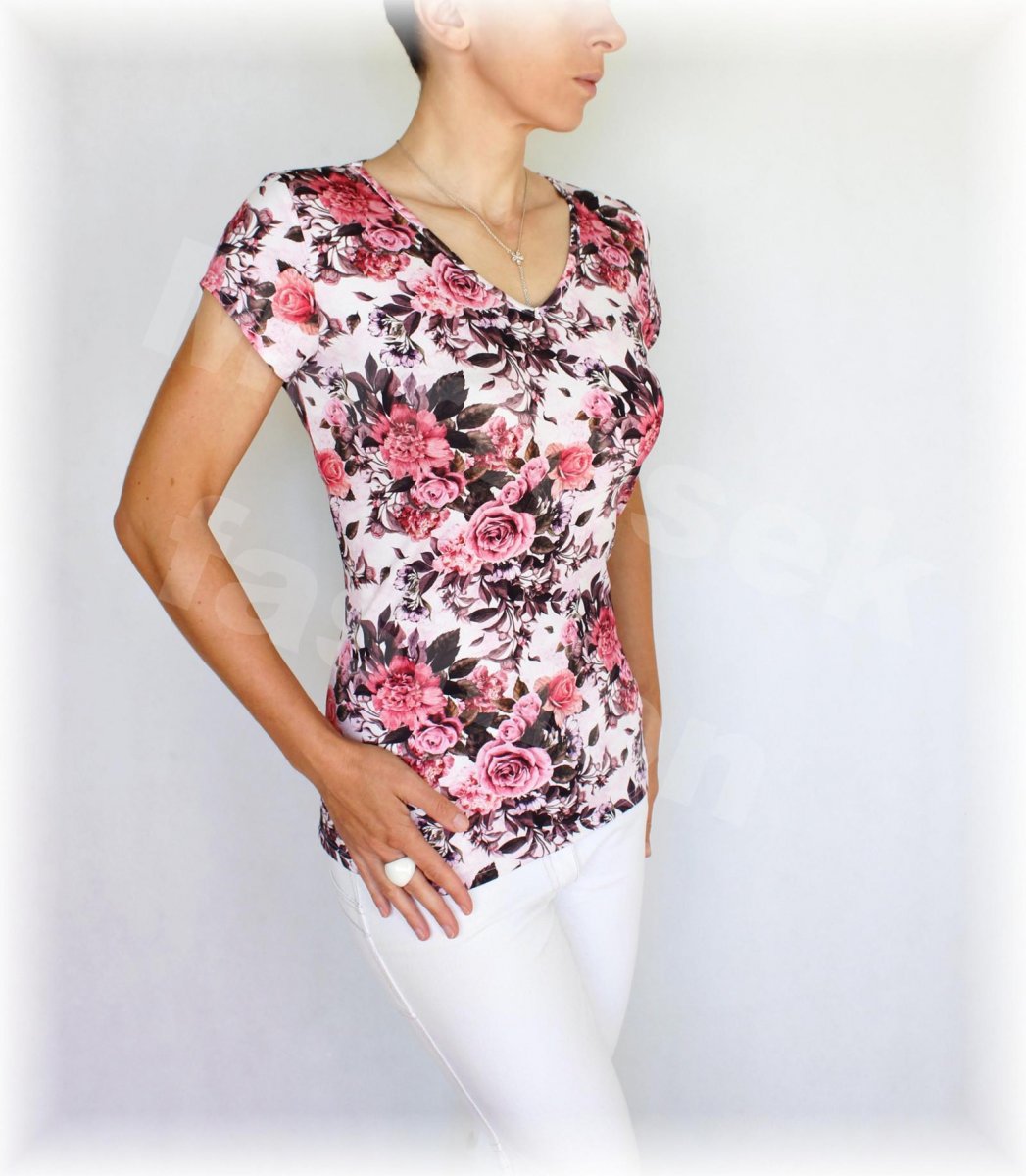 Triko růže vz.425 i 3/4 rukáv