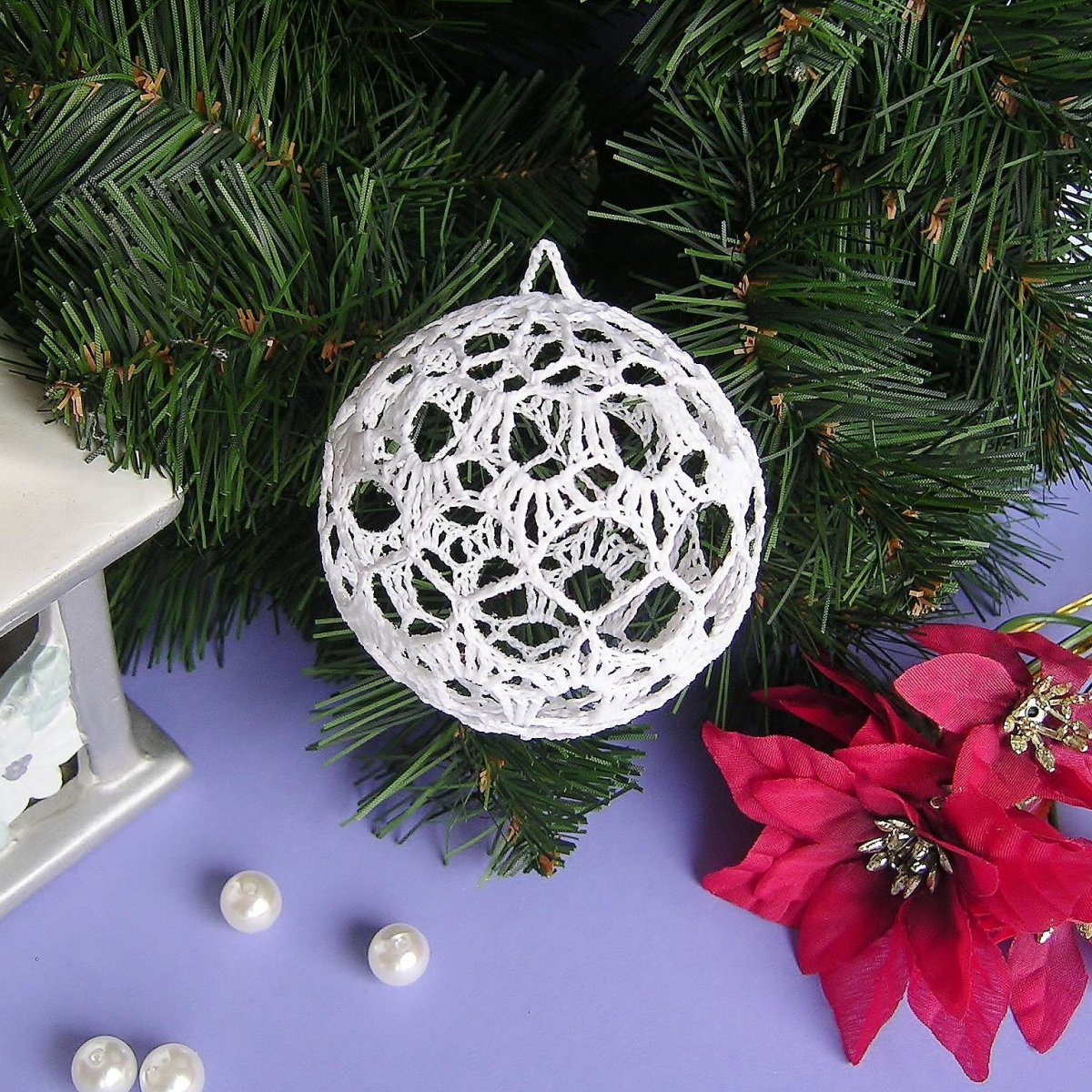 Háčkovaná koulička č.4