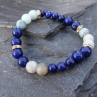 Minerálový náramek lapis lazuli a amazonit