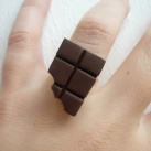Fimo prsten - čokoláda
