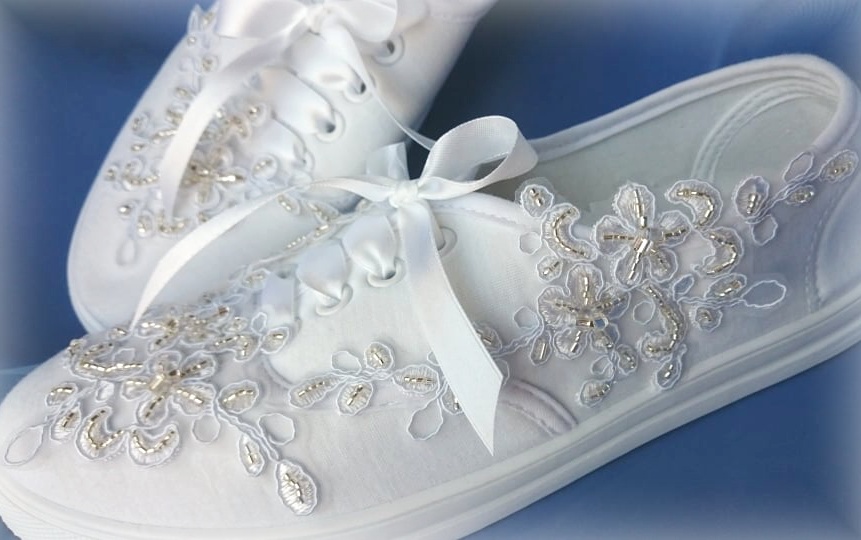  Svatební tenisky bílé 