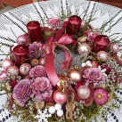 Svícen věnec ve fialové