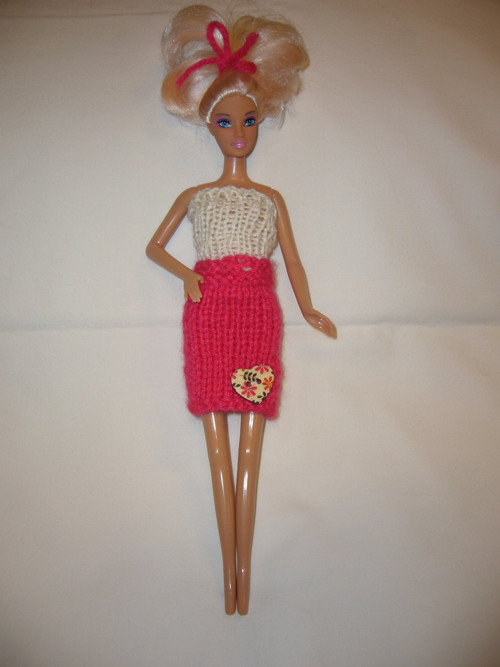 Barbie - růžová sukýnka (20_27)