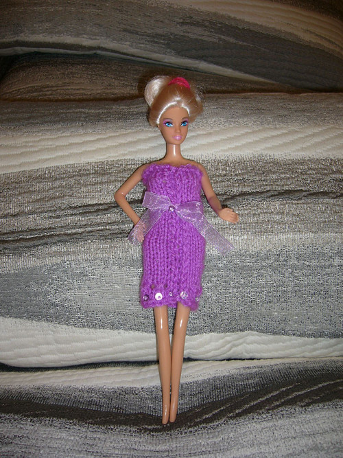 Barbie - šatičky fialové (20_6)