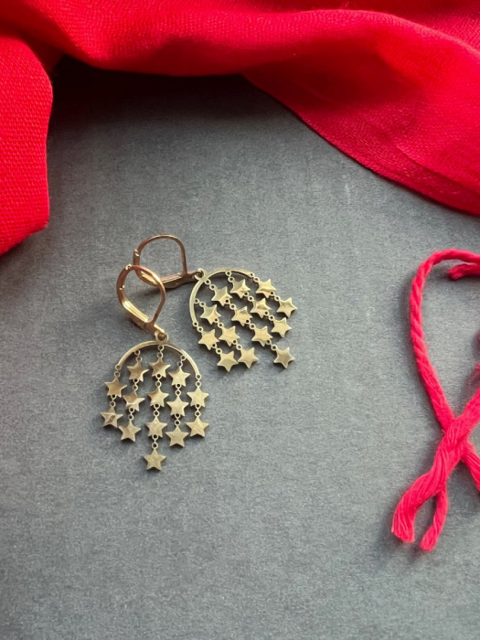 Hvězdičkové náušnice - S.Steel