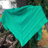 Zelené zachumlání - háčkovaný pléd
