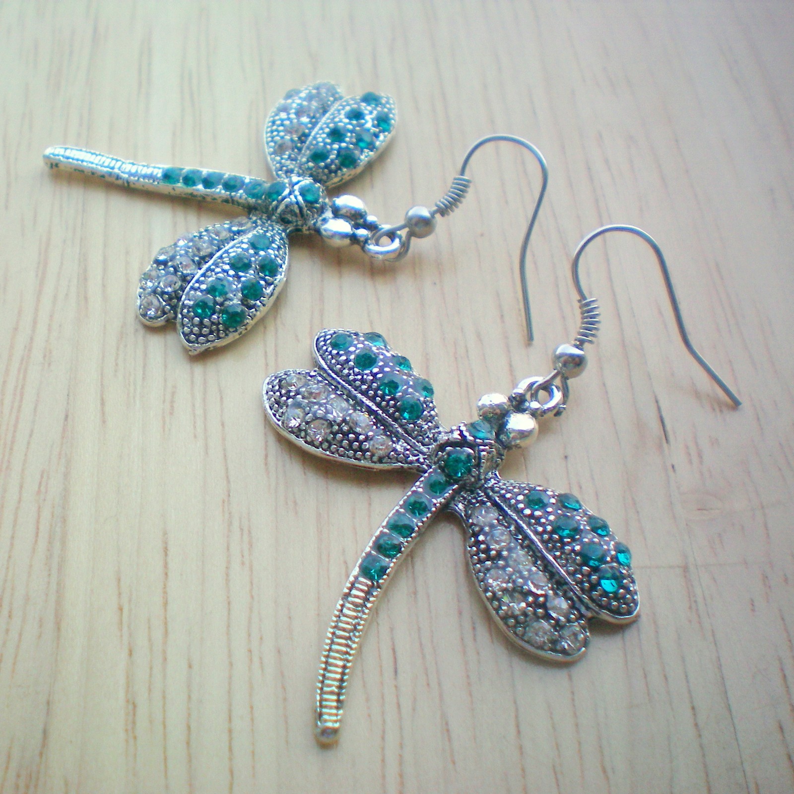 Luxusní vážky -  náušnice