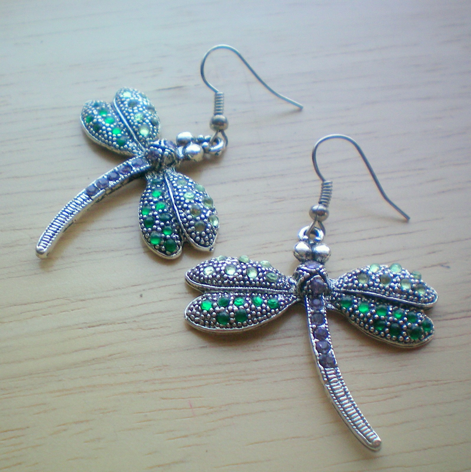 Luxusní vážky -  náušnice