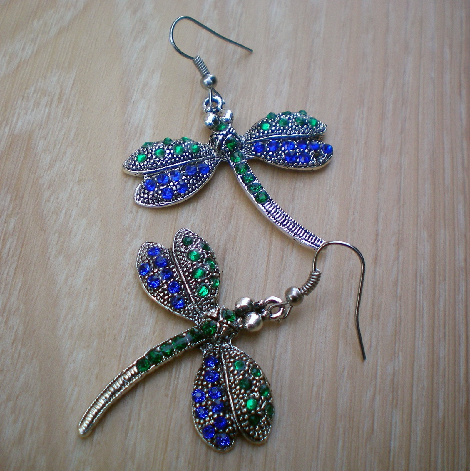 Luxusní vážky -  náušnice