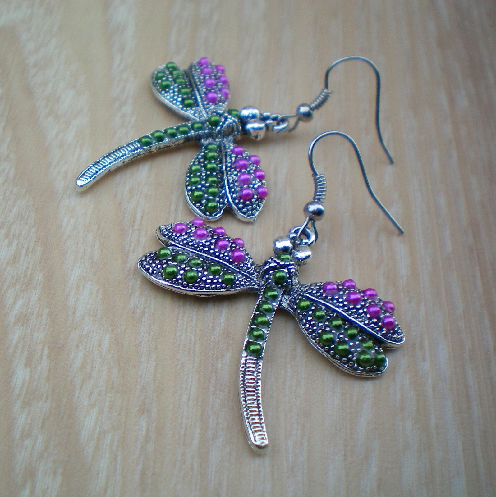 Luxusní vážky -  náušnice