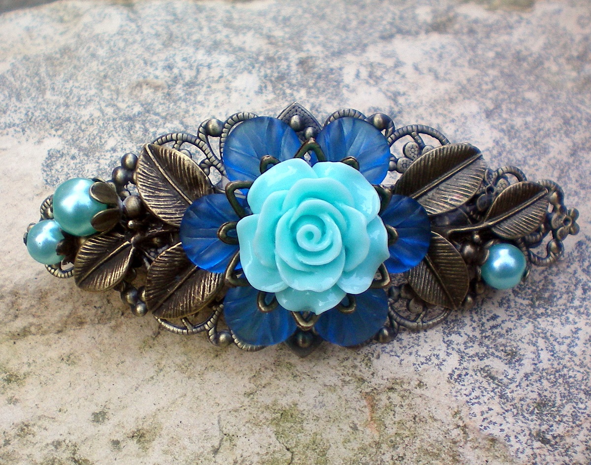 Královna květin - spona do vlasů