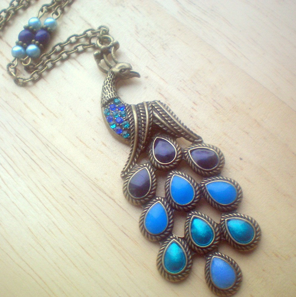 Pyšný jako páv  - náhrdelník