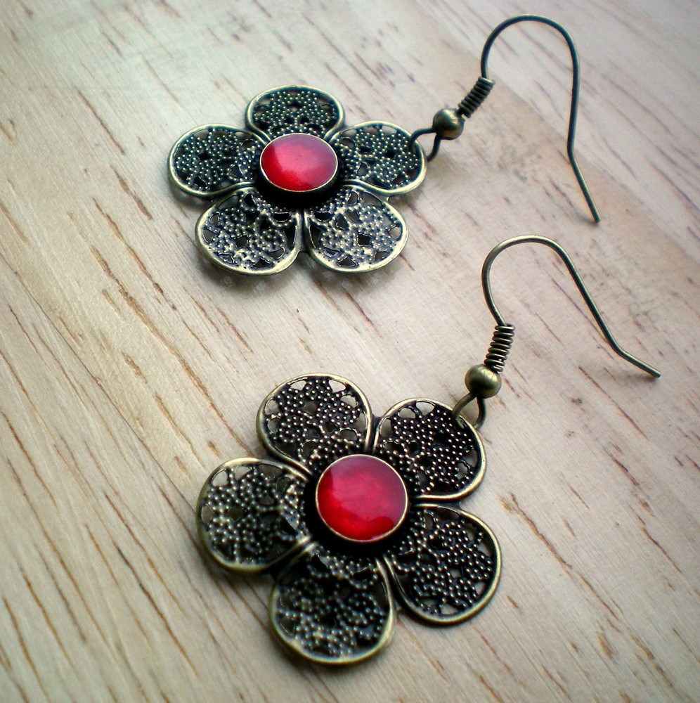 Květinkové náušnice