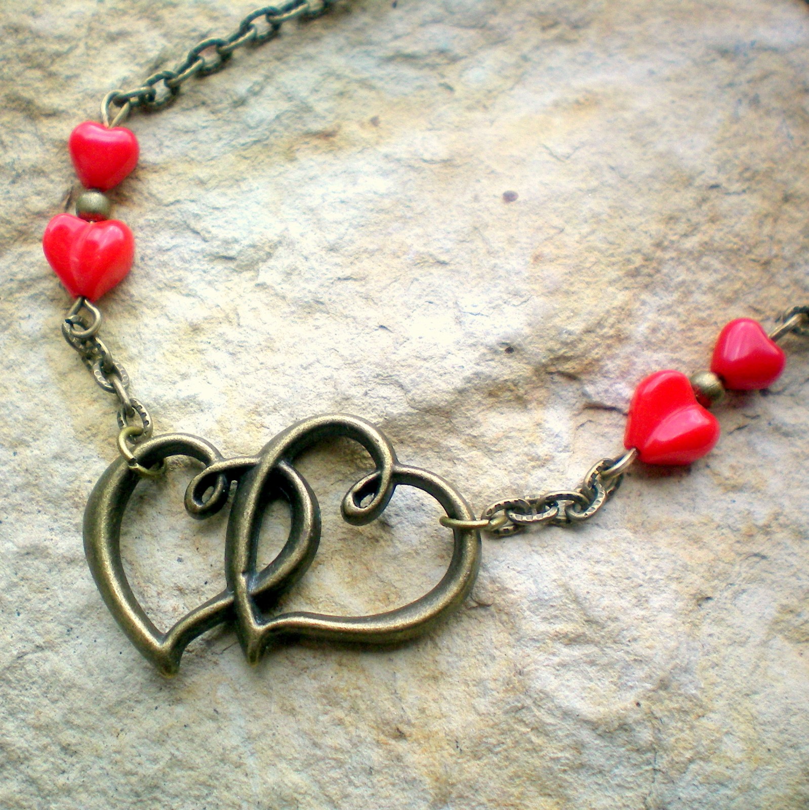 Zamilovaný řetízek na nohu