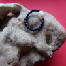 Prstýnek lapis lazuli s perlou