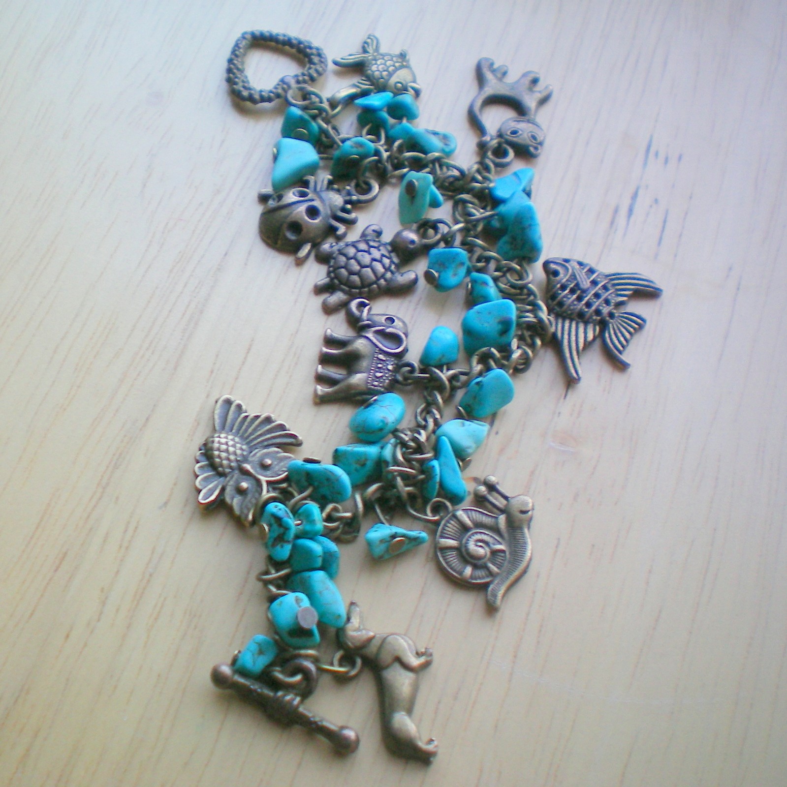 Ze světa zvířat - náramek s tyrkysem