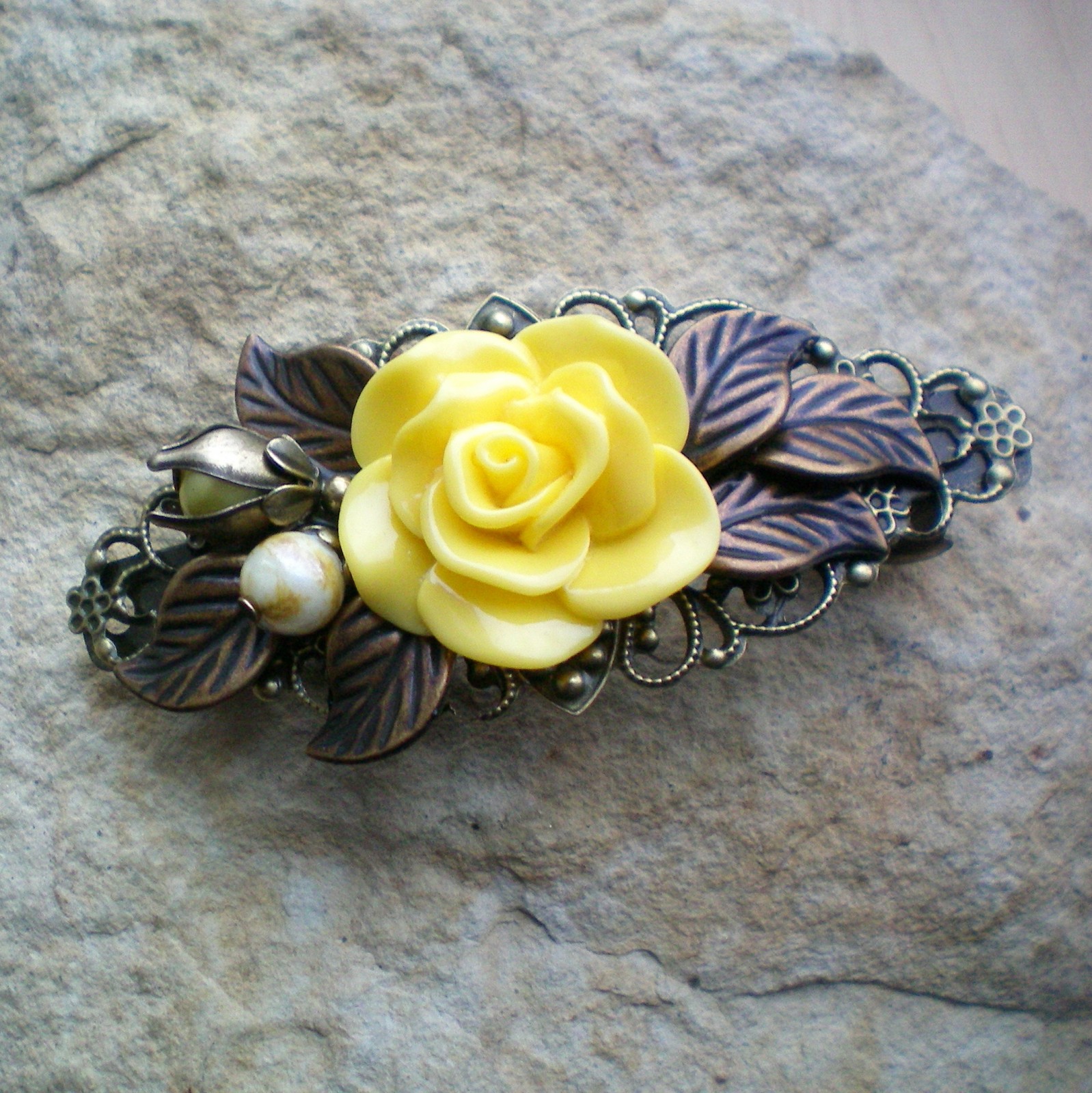 Královna květin - spona do vlasů