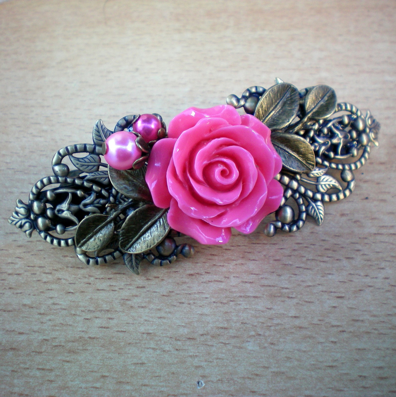 Královna květin - spona do vlasů