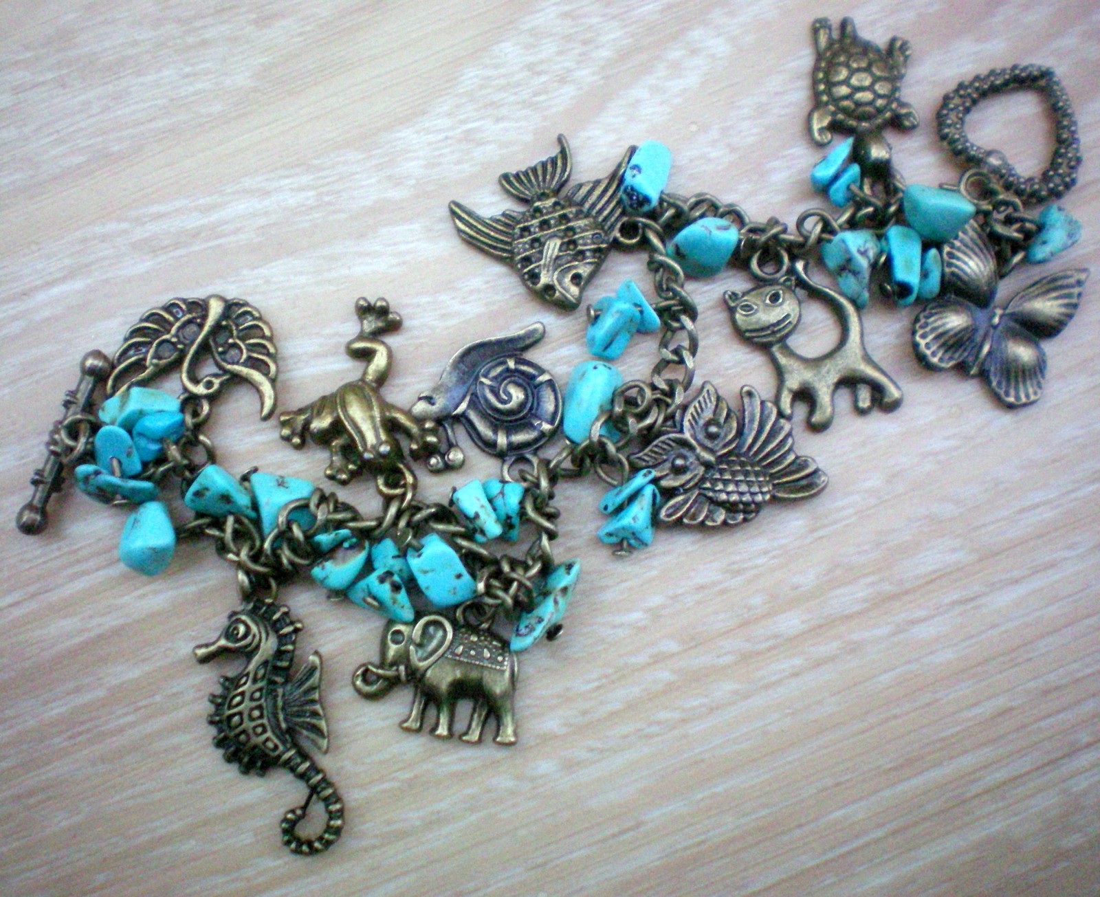 Ze světa zvířat - náramek s tyrkysem