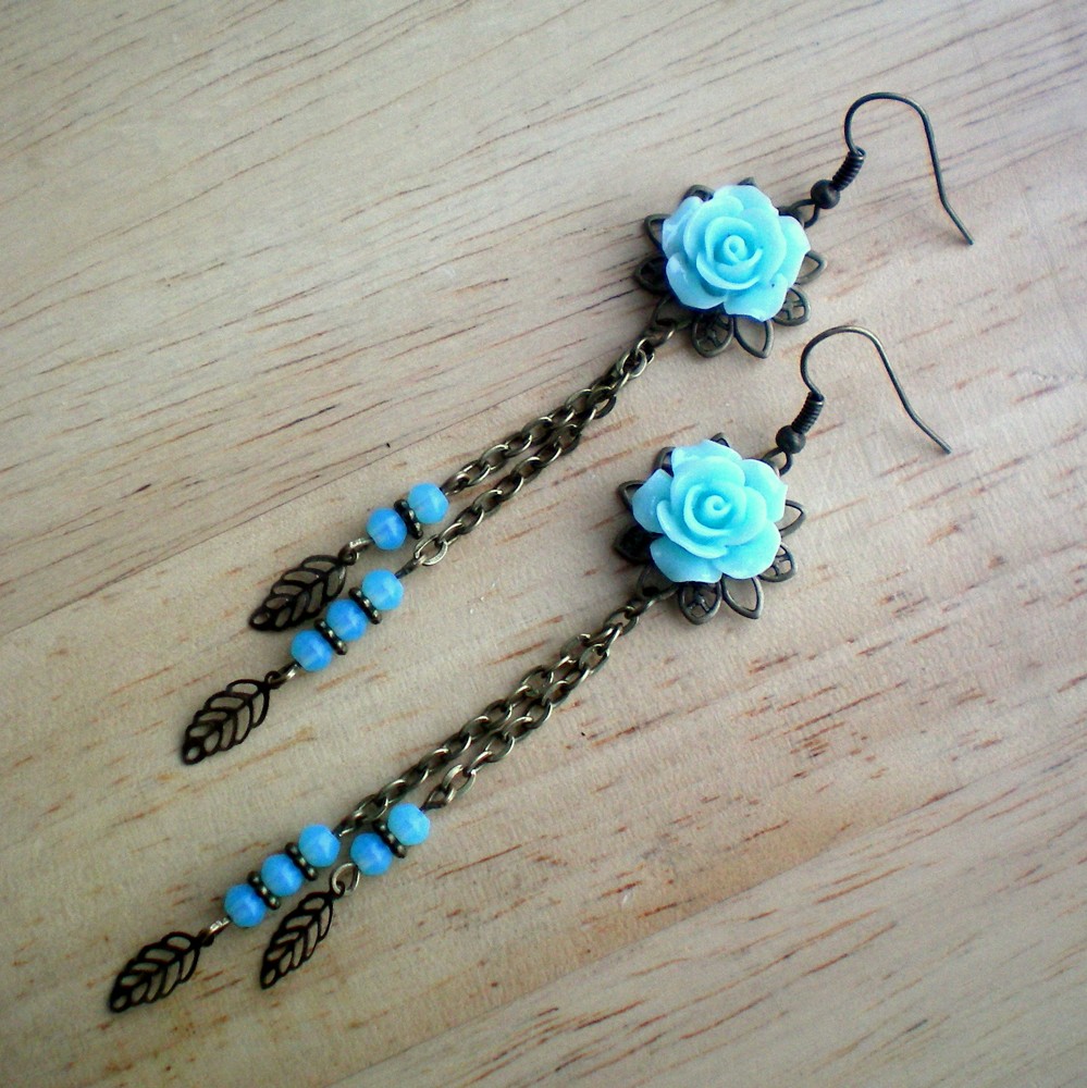 V růžích  - náušnice (souprava)