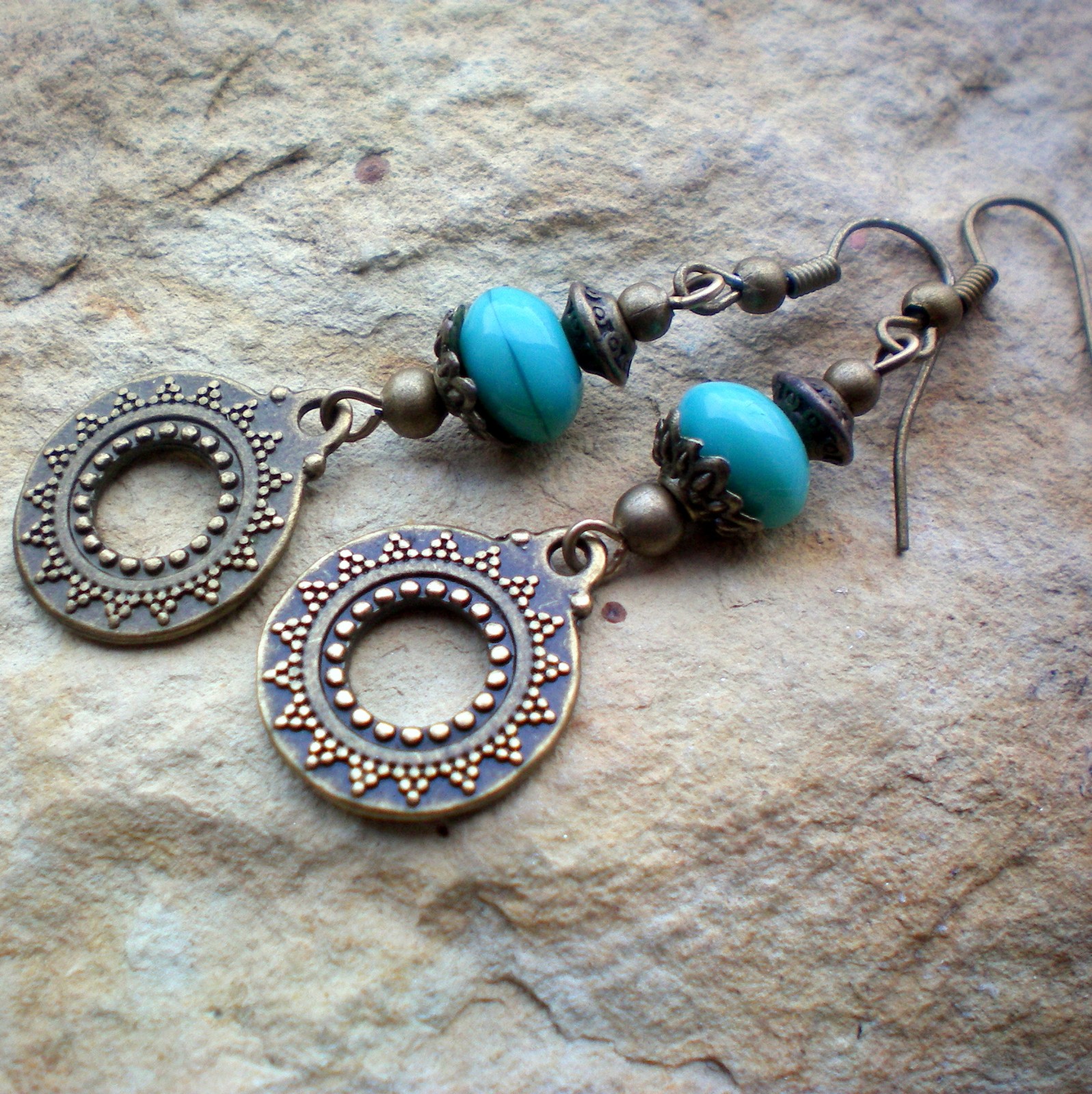 Tyrkysové náušnice