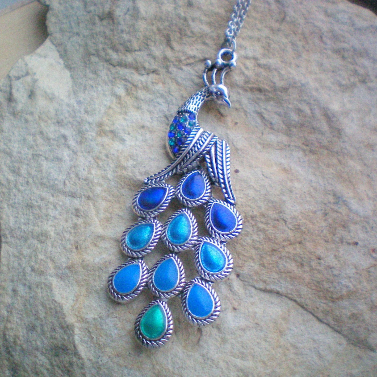 Pyšný jako páv  - náhrdelník