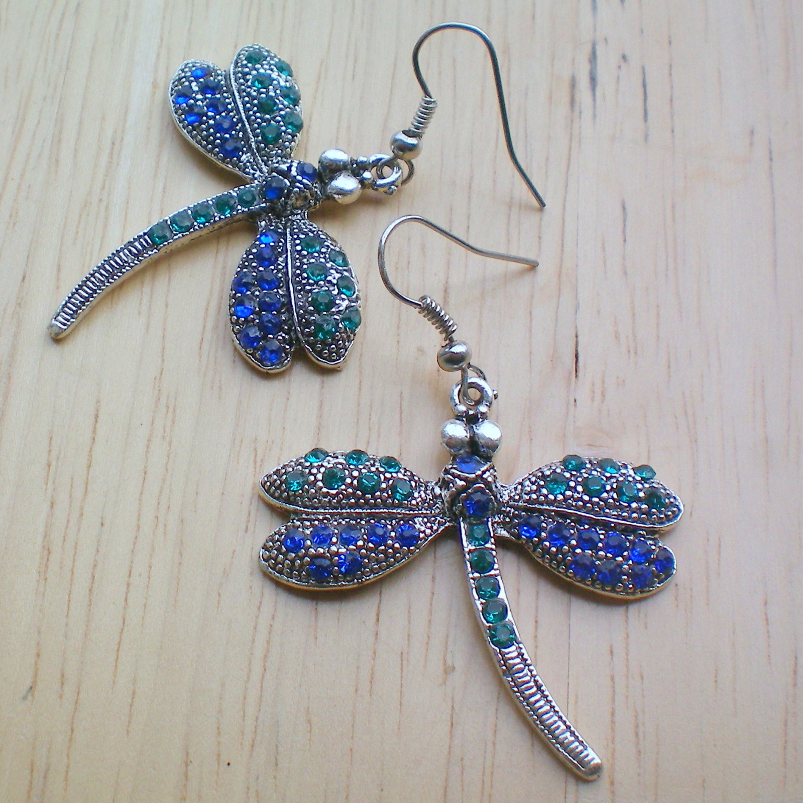 Luxusní vážky -  náušnice