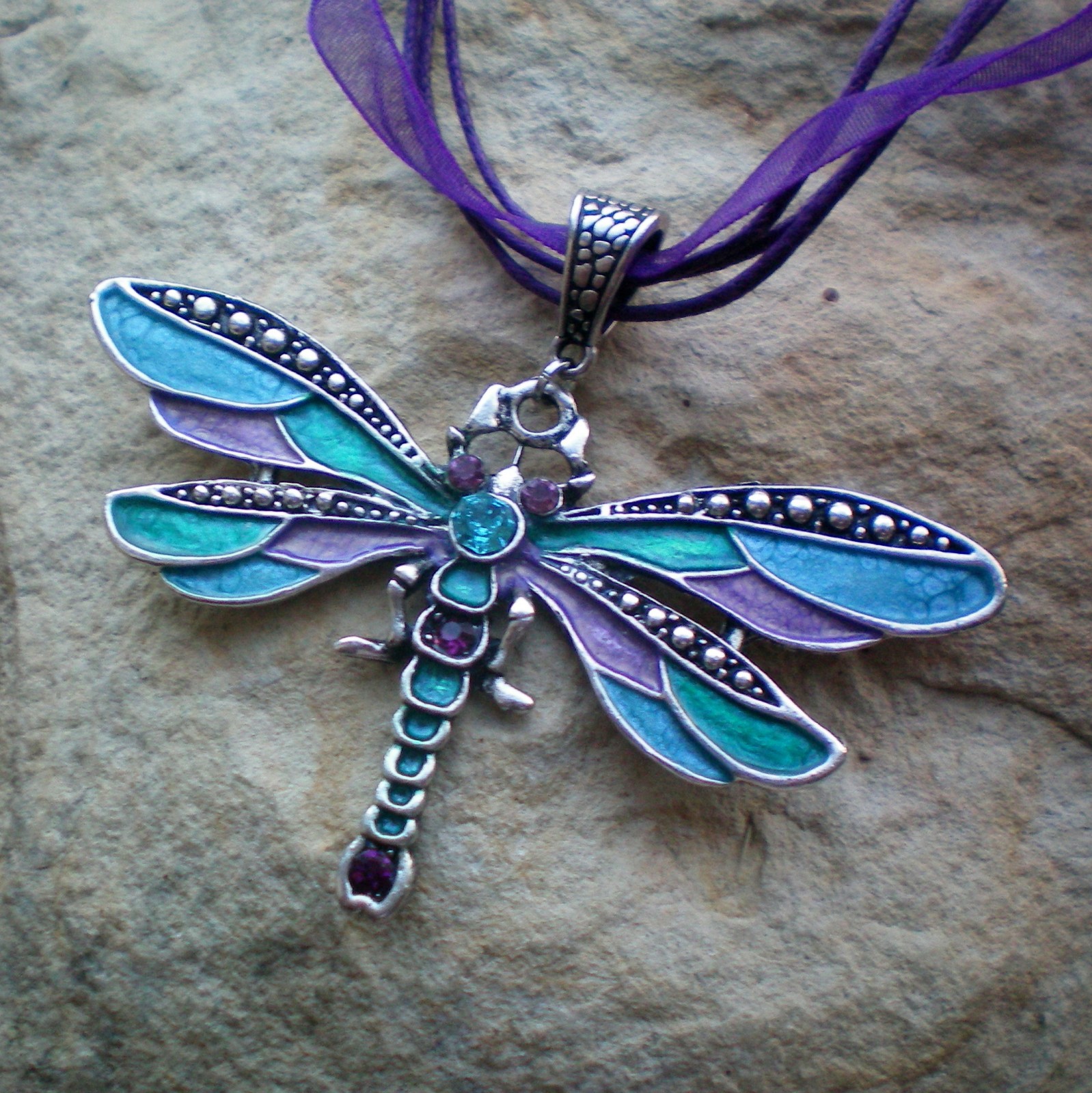 Luxusní vážka - náhrdelník