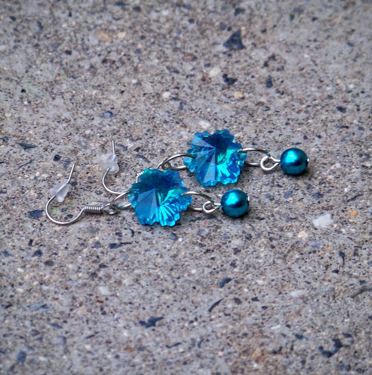 Křišťálové vločky - náušnice