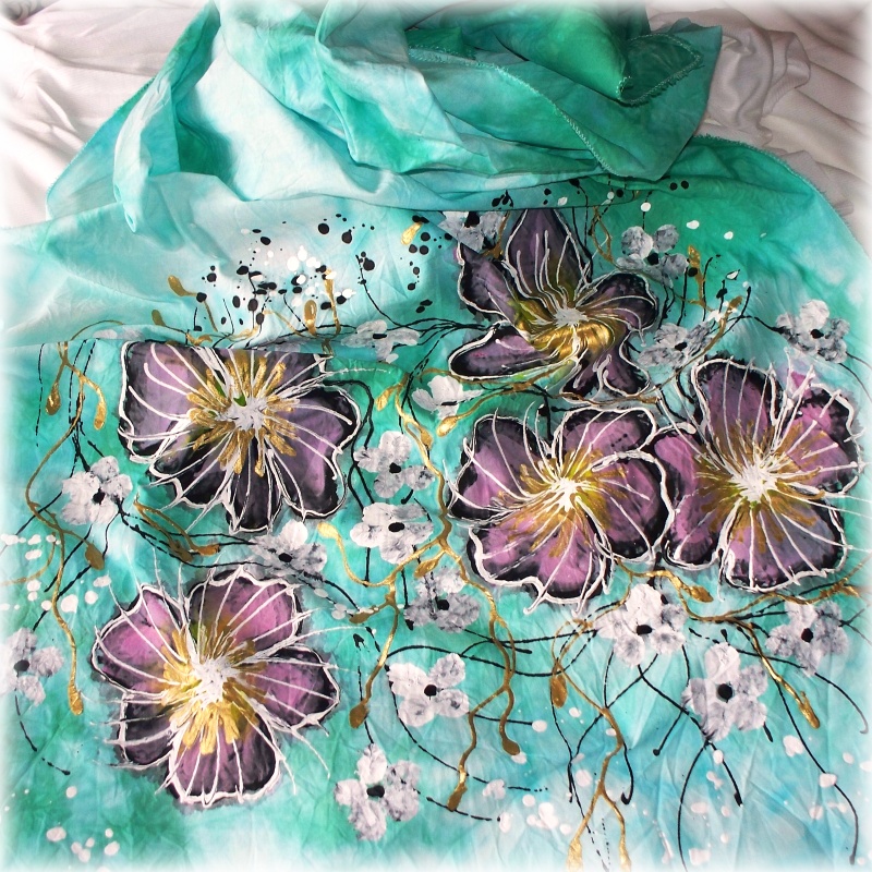 Pléd malovaný,210x70cm-AKCE