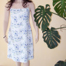 Šaty ,,Blue Flowers Romance"-AKCE