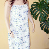 Šaty ,,Blue Flowers Romance"-AKCE