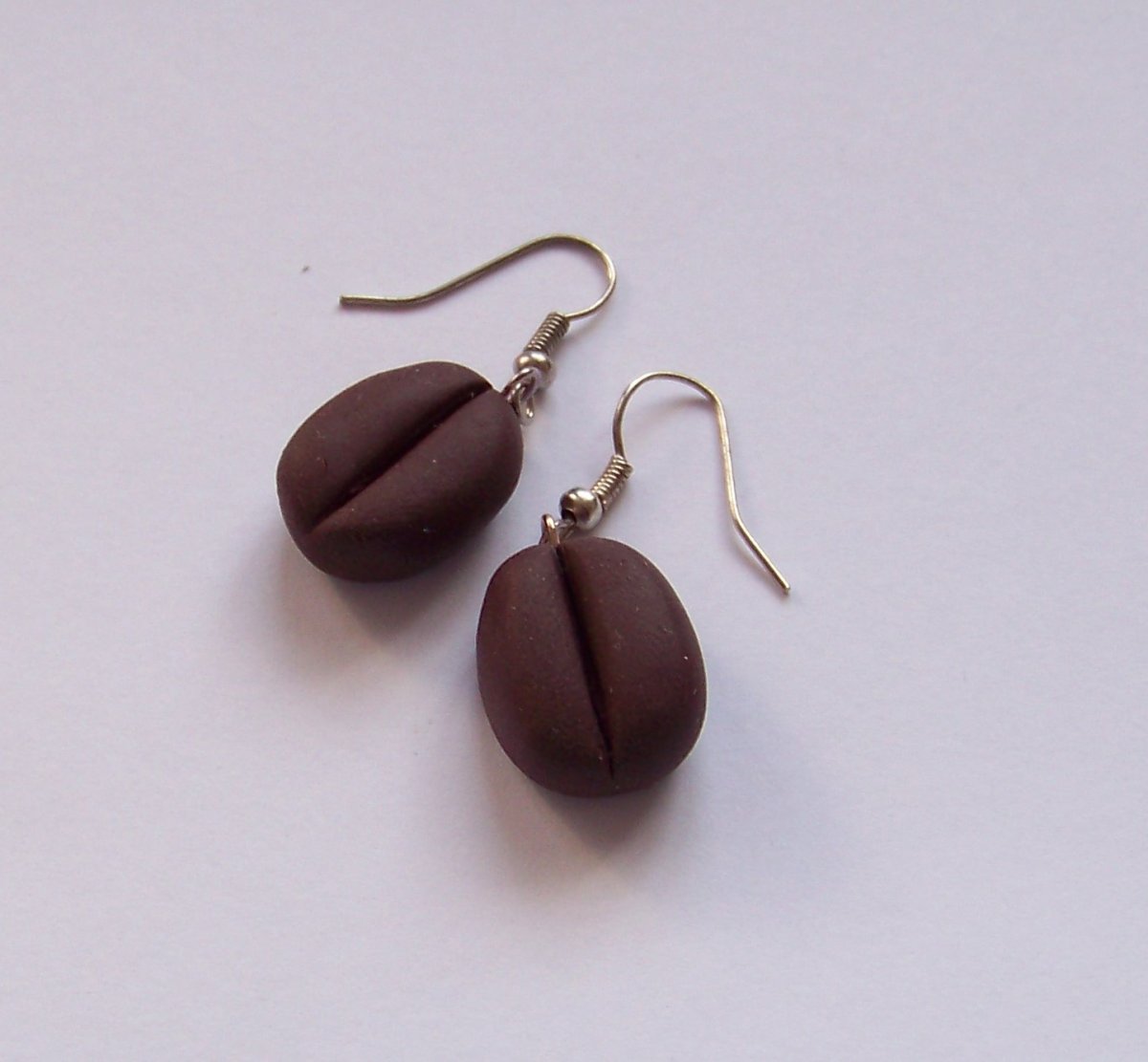 Kávová zrna-náušnice