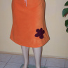 Fleecová sukně ,,Wine Flower"