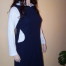Šaty ,,Dark Blue&White Comfort"