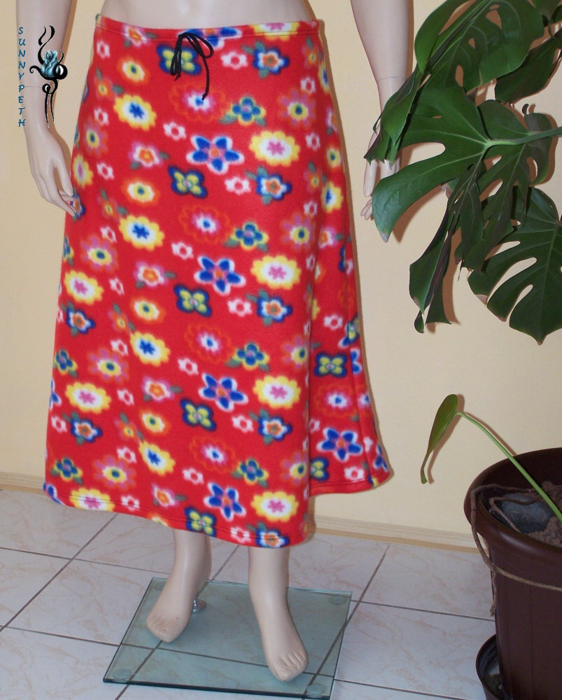 Fleecová sukně ,,Colors Flowers