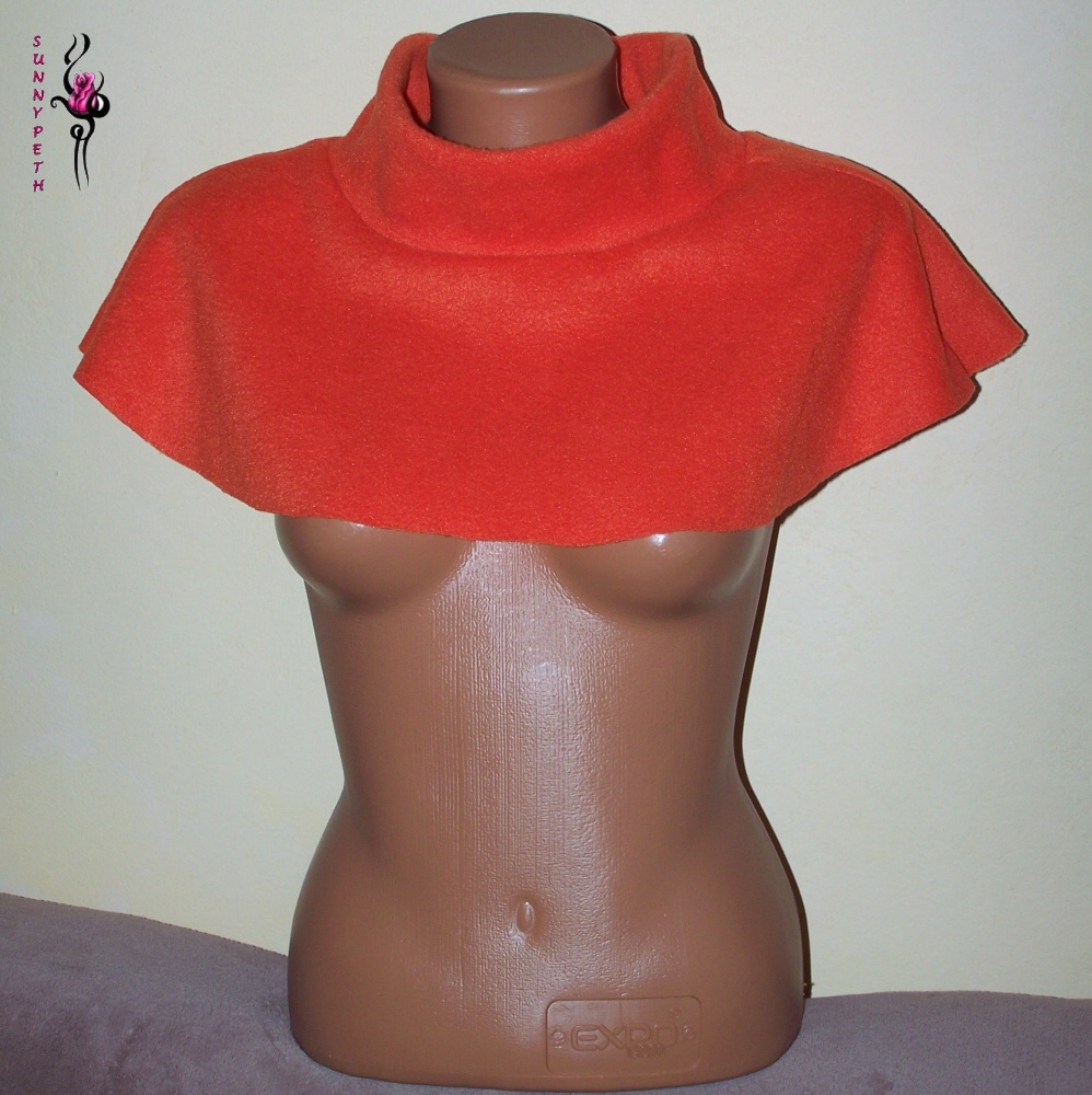 Nákrčník s rolákem-oranžový