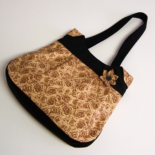 Kabelka hnědá růže