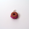 Donut s čokoládovou polevou - přívěšek na krk