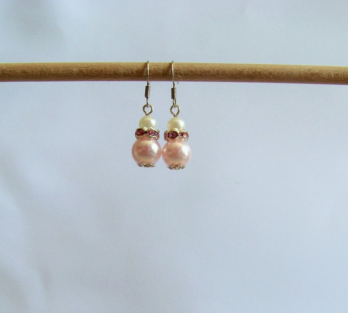 Dětské růžovky - náušnice