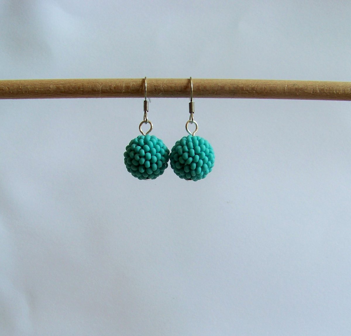Tyrkysové kuličky - náušnice
