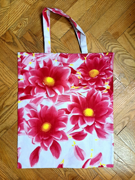 nákupní taška květy velké 