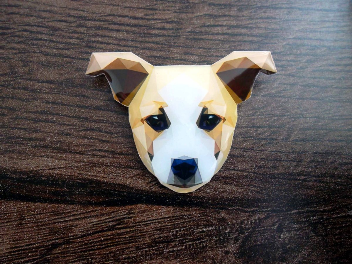 pejsek - autorská, originální brož