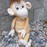 Háčkovaný opičák Vasil - hračky na zakázku