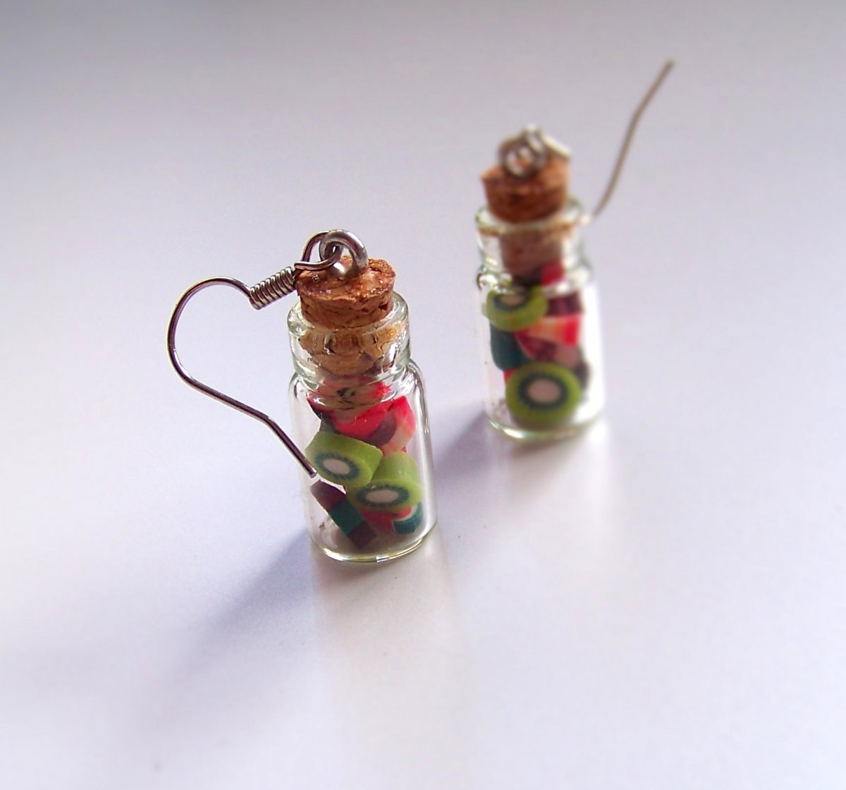 Ovocné lahvičky - náušnice