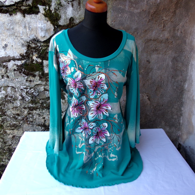 Tunika malovaná,XL,XXL
