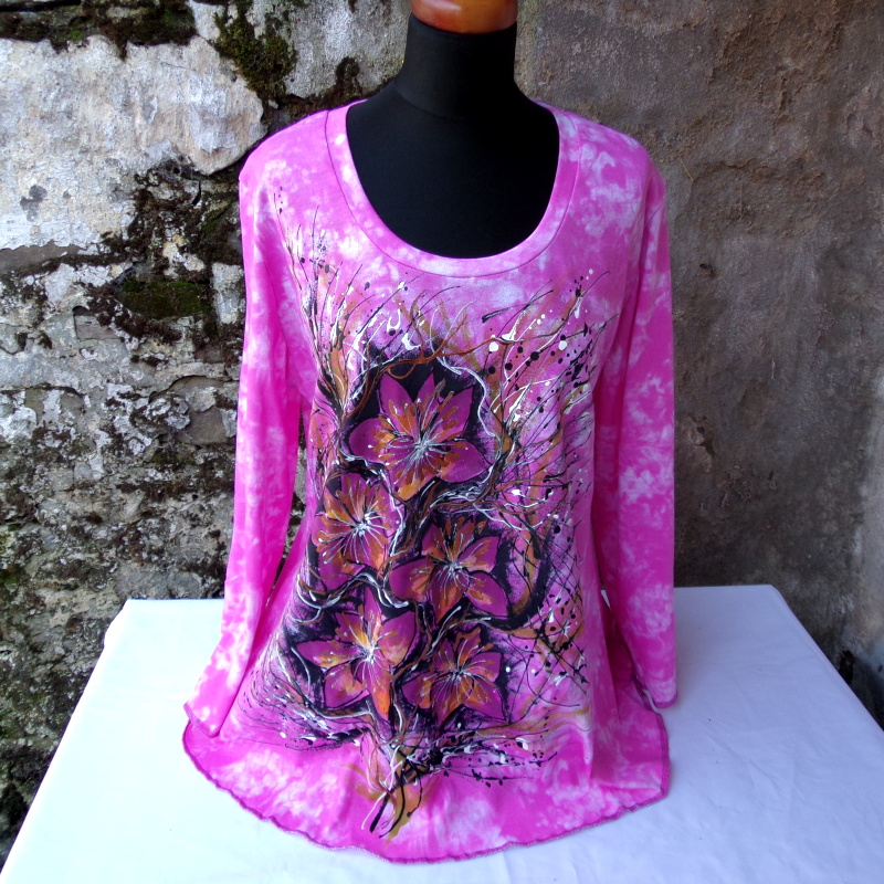 Tunika malovaná,XL,XXL