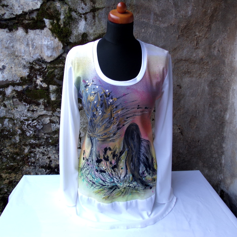 Tunika malovaná,M,L