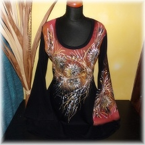 Tunika malovaná,M,L,XL,XXL-vel. na Vaše přání